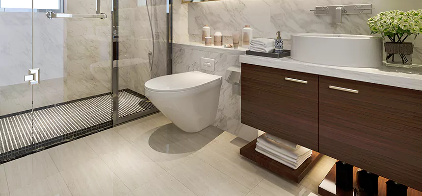 Burst Pipe Bathroom Cleanup in Leesburg